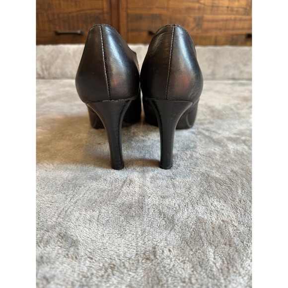 Women's Franco Sarto Black Heeled Booties - Picture 3 of 9